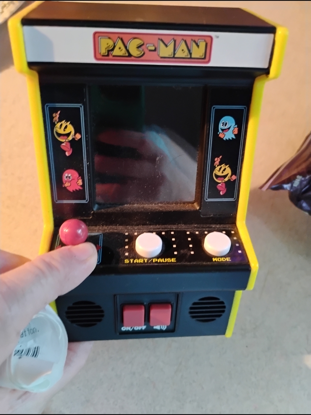 Yellow Mini Arcade Game Console - Picture 2 of 3